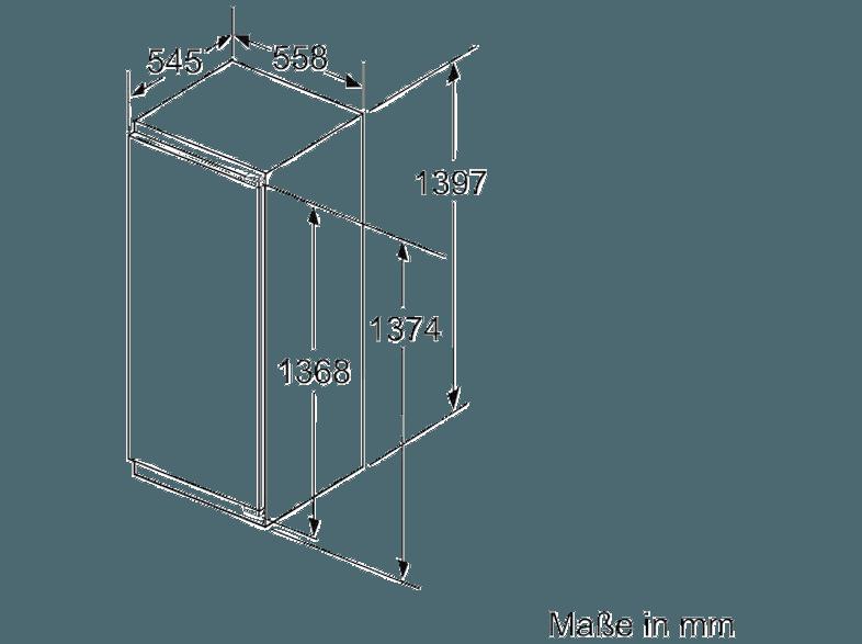 NEFF KI8513D30 Kühlschrank (124 kWh/Jahr, A  , 1397 mm hoch, Weiß), NEFF, KI8513D30, Kühlschrank, 124, kWh/Jahr, A, , 1397, mm, hoch, Weiß,