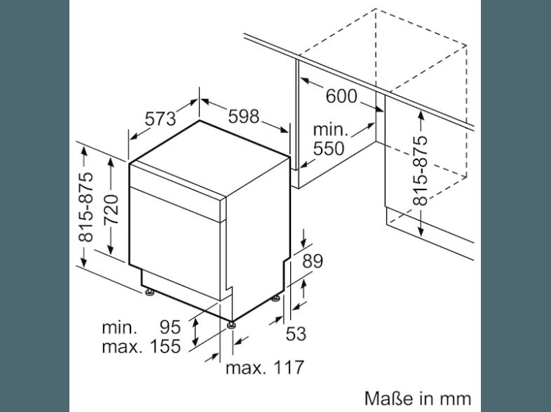 NEFF S21N53N7EU Geschirrspüler (A  , 598 mm breit, 44 dB (A), Edelstahl), NEFF, S21N53N7EU, Geschirrspüler, A, , 598, mm, breit, 44, dB, A, Edelstahl,