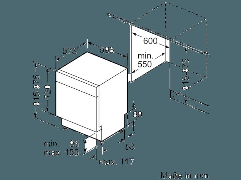 NEFF S21N58N7EU Geschirrspüler (A  , 598 mm breit, 44 dB (A), Edelstahl)