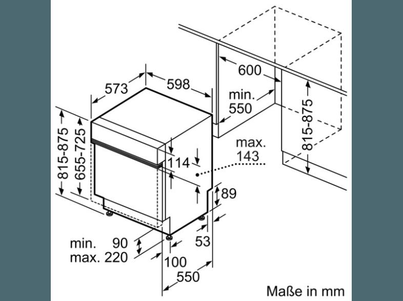 NEFF S41D30N2EU Geschirrspüler (A , 595 mm breit, 52 dB (A), Edelstahl)