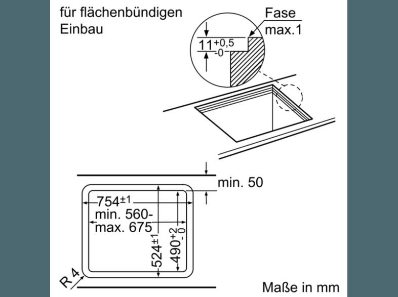 NEFF T25Z55N1 Gas-Kochfeld (750 mm breit, 5 Kochfelder)