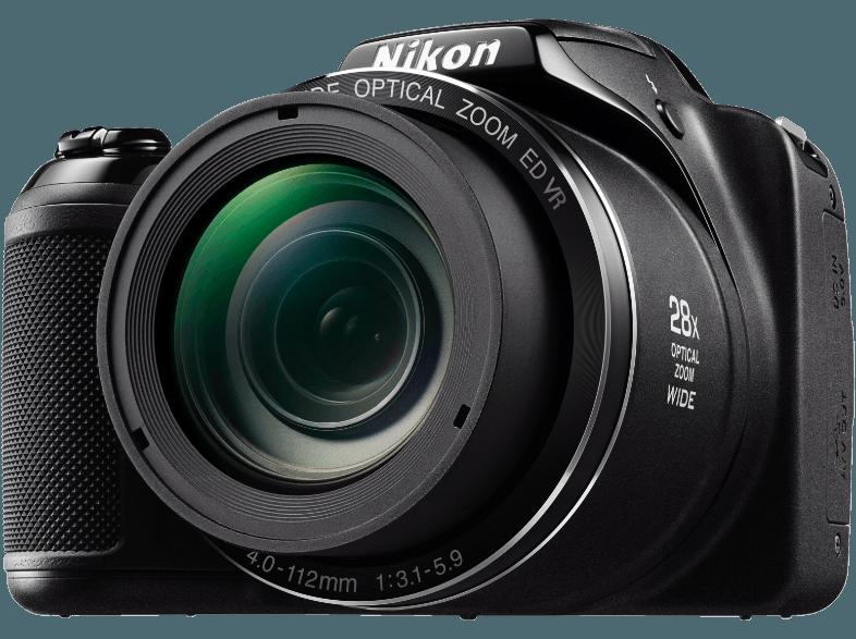 NIKON COOLPIX L340  Schwarz (20.2 Megapixel, 28x opt. Zoom, 7.5 cm TFT)