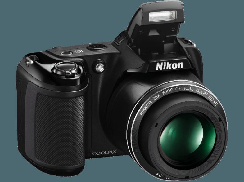 NIKON COOLPIX L340  Schwarz (20.2 Megapixel, 28x opt. Zoom, 7.5 cm TFT)