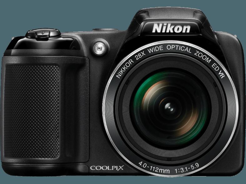 NIKON COOLPIX L340  Schwarz (20.2 Megapixel, 28x opt. Zoom, 7.5 cm TFT)