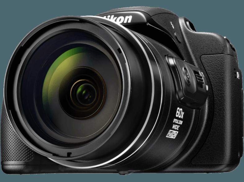 NIKON COOLPIX P610  Schwarz (16 Megapixel, 60x opt. Zoom, 7.5 cm TFT-LCD, WLAN)