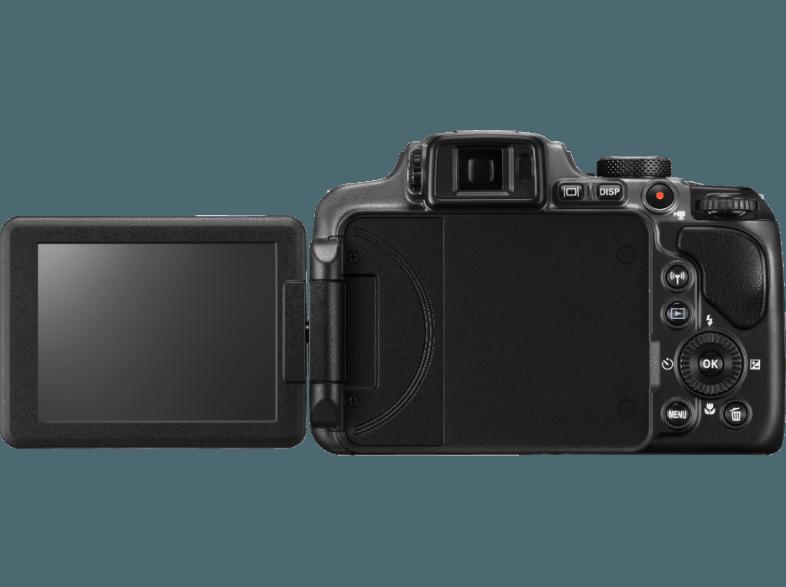 NIKON COOLPIX P610  Schwarz (16 Megapixel, 60x opt. Zoom, 7.5 cm TFT-LCD, WLAN), NIKON, COOLPIX, P610, Schwarz, 16, Megapixel, 60x, opt., Zoom, 7.5, cm, TFT-LCD, WLAN,