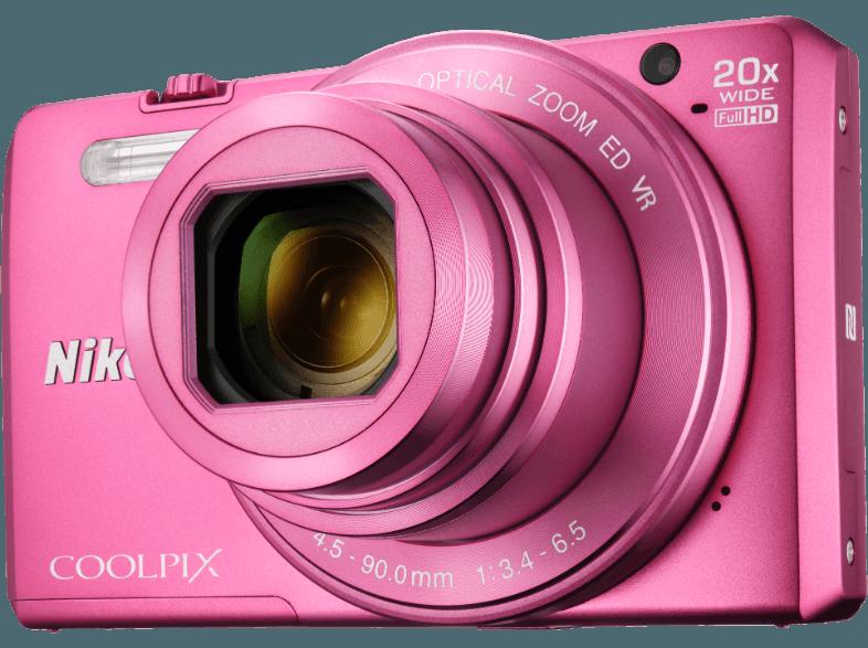 NIKON COOLPIX S7000  Pink (16 Megapixel, 20x opt. Zoom, 7.5 cm TFT-LCD, WLAN), NIKON, COOLPIX, S7000, Pink, 16, Megapixel, 20x, opt., Zoom, 7.5, cm, TFT-LCD, WLAN,