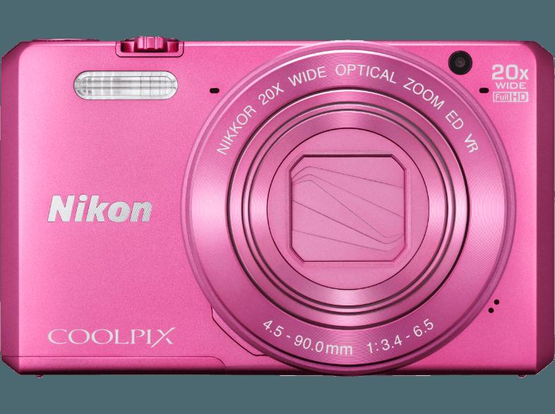 NIKON COOLPIX S7000  Pink (16 Megapixel, 20x opt. Zoom, 7.5 cm TFT-LCD, WLAN)