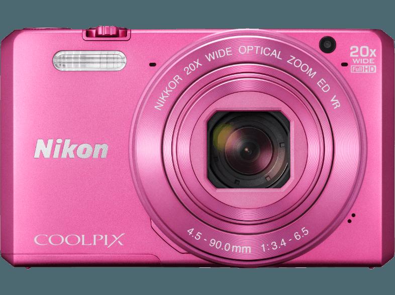 NIKON COOLPIX S7000  Pink (16 Megapixel, 20x opt. Zoom, 7.5 cm TFT-LCD, WLAN), NIKON, COOLPIX, S7000, Pink, 16, Megapixel, 20x, opt., Zoom, 7.5, cm, TFT-LCD, WLAN,