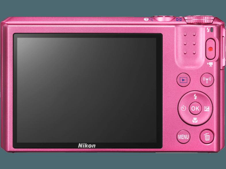 NIKON COOLPIX S7000  Pink (16 Megapixel, 20x opt. Zoom, 7.5 cm TFT-LCD, WLAN), NIKON, COOLPIX, S7000, Pink, 16, Megapixel, 20x, opt., Zoom, 7.5, cm, TFT-LCD, WLAN,