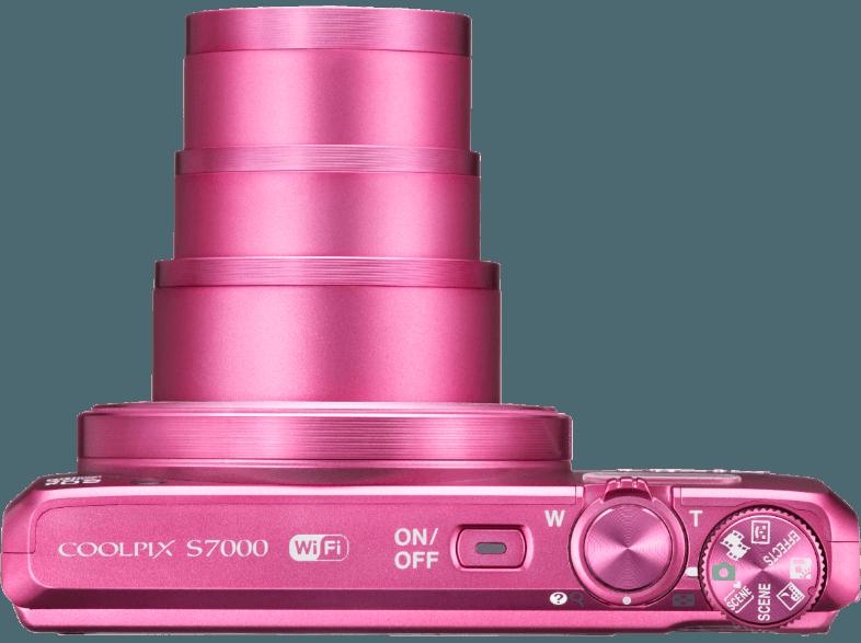 NIKON COOLPIX S7000  Pink (16 Megapixel, 20x opt. Zoom, 7.5 cm TFT-LCD, WLAN)