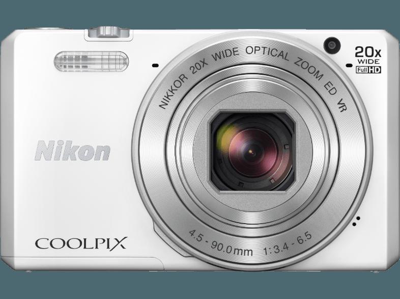 NIKON COOLPIX S7000  Weiß (16 Megapixel, 20x opt. Zoom, 7.5 cm TFT-LCD, WLAN)