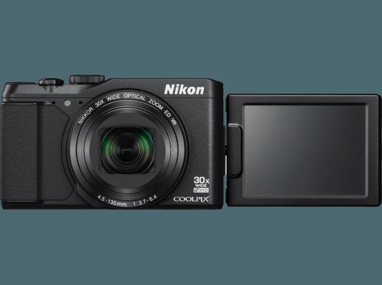 NIKON COOLPIX S9900  Schwarz (16 Megapixel, 30x opt. Zoom, 7.5 cm TFT-LCD, WLAN), NIKON, COOLPIX, S9900, Schwarz, 16, Megapixel, 30x, opt., Zoom, 7.5, cm, TFT-LCD, WLAN,