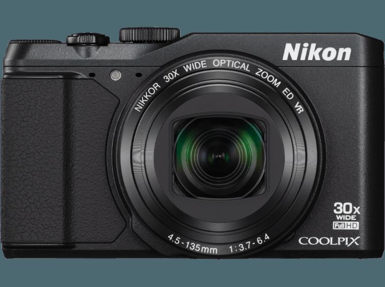 NIKON COOLPIX S9900  Schwarz (16 Megapixel, 30x opt. Zoom, 7.5 cm TFT-LCD, WLAN)