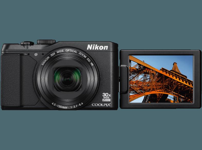 NIKON COOLPIX S9900  Schwarz (16 Megapixel, 30x opt. Zoom, 7.5 cm TFT-LCD, WLAN)