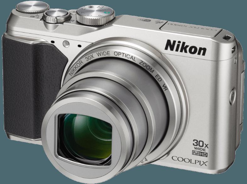 NIKON COOLPIX S9900  Silber (16 Megapixel, 30x opt. Zoom, 7.5 cm TFT-LCD, WLAN), NIKON, COOLPIX, S9900, Silber, 16, Megapixel, 30x, opt., Zoom, 7.5, cm, TFT-LCD, WLAN,