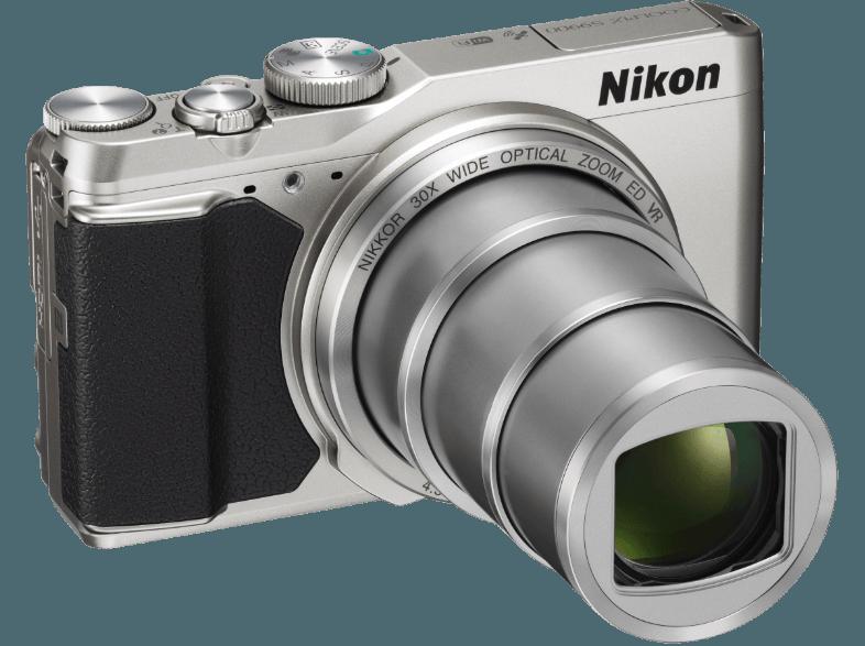 NIKON COOLPIX S9900  Silber (16 Megapixel, 30x opt. Zoom, 7.5 cm TFT-LCD, WLAN), NIKON, COOLPIX, S9900, Silber, 16, Megapixel, 30x, opt., Zoom, 7.5, cm, TFT-LCD, WLAN,