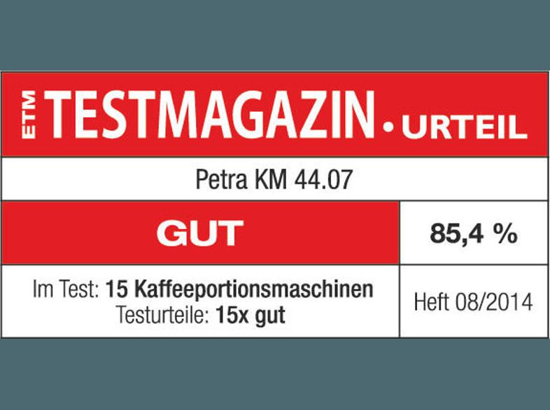 PETRA KM 44.07 Kaffee-Pad-Automat (1 Liter, Schwarz)