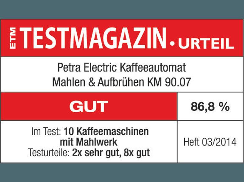 PETRA KM 90.07 Filterkaffeemaschine Schwarz (Glaskanne)