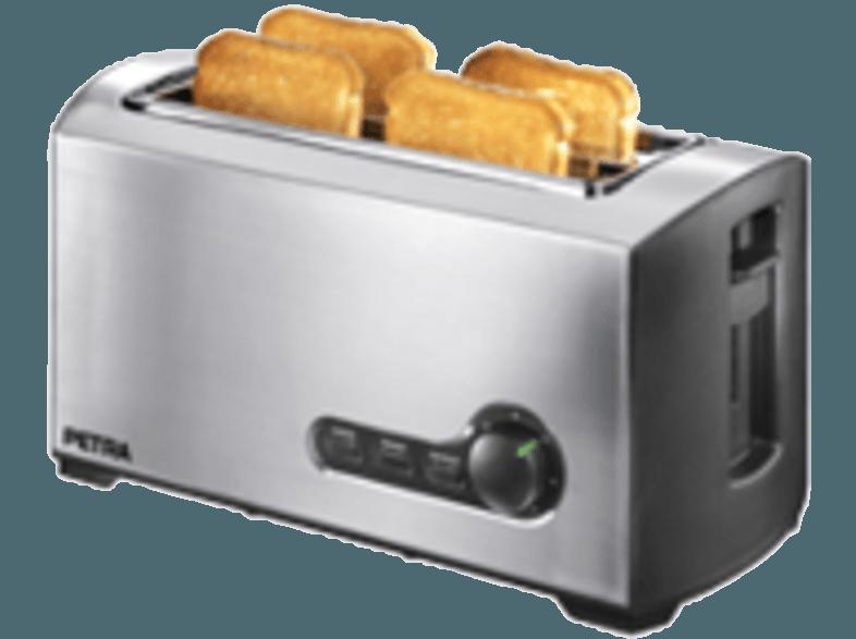 PETRA TA 521.35 Toaster Silber/Schwarz (, Schlitze: 4), PETRA, TA, 521.35, Toaster, Silber/Schwarz, , Schlitze:, 4,