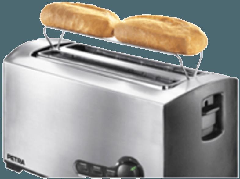 PETRA TA 521.35 Toaster Silber/Schwarz (, Schlitze: 4)