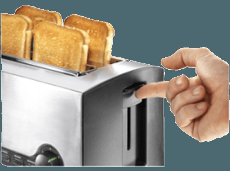 PETRA TA 521.35 Toaster Silber/Schwarz (, Schlitze: 4)