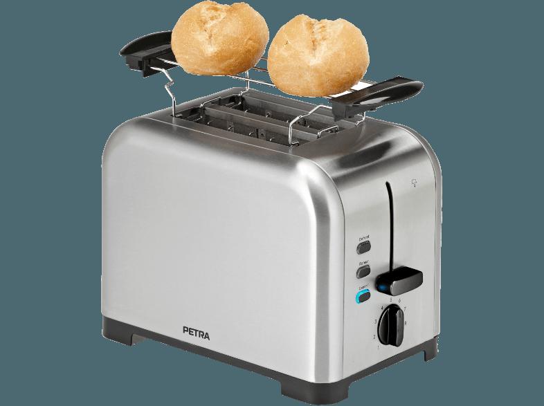 PETRA TA 54.35 Toaster Silber (850 Watt), PETRA, TA, 54.35, Toaster, Silber, 850, Watt,