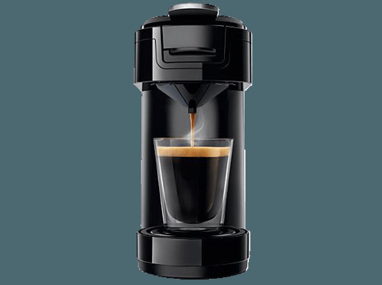 PHILIPS HD 7884/60 Kaffeepadmaschine (0.7 Liter, Klavierlackschwarz)