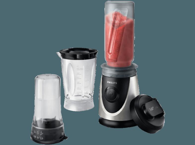 PHILIPS HR 2877/08 Standmixer Schwarz/Silber (350 Watt, 0.6 Liter)