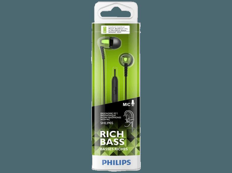 PHILIPS SHE 3905GN/00 Kopfhörer Grün, PHILIPS, SHE, 3905GN/00, Kopfhörer, Grün