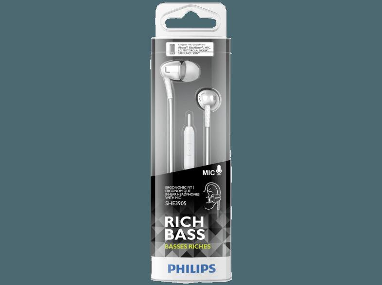 PHILIPS SHE 3905WT/00 Kopfhörer Weiß