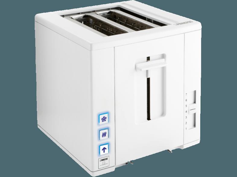 PRINCESS 144000.01.001 Compact 4All Toaster Weiß (750 Watt, Schlitze: 2)