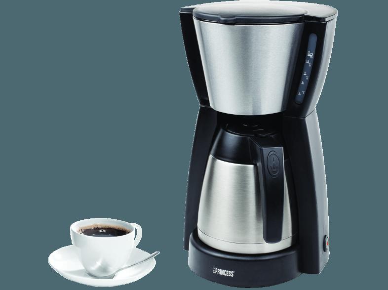 PRINCESS 242239 Grand Cafe Belluno Filterkaffeemaschine Silber/Schwarz (Thermokanne), PRINCESS, 242239, Grand, Cafe, Belluno, Filterkaffeemaschine, Silber/Schwarz, Thermokanne,