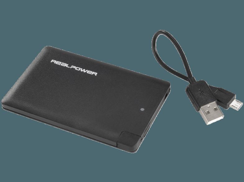 REALPOWER PB-2500  2500 mAh Schwarz