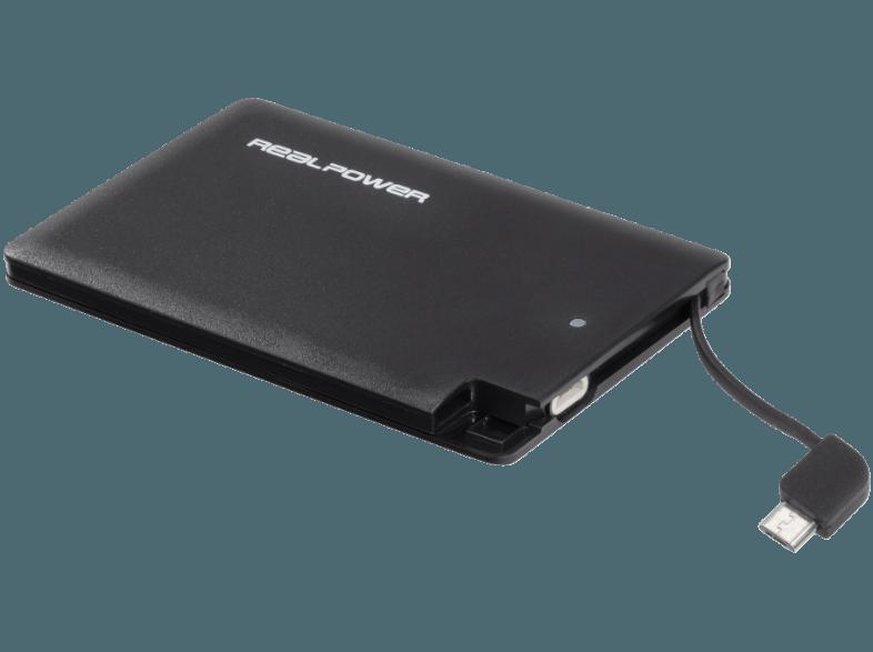 REALPOWER PB-2500  2500 mAh Schwarz, REALPOWER, PB-2500, 2500, mAh, Schwarz