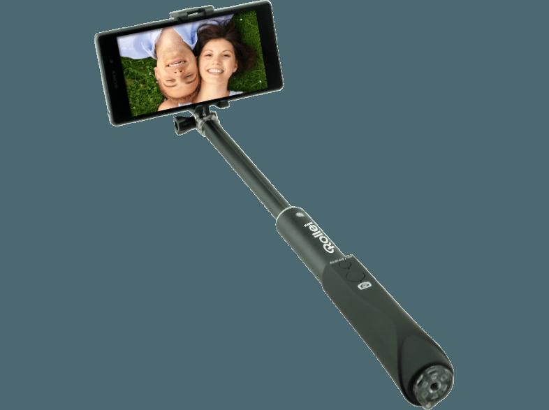 ROLLEI 21572 4 Life Einbein Selfiestick, Schwarz, (Ausziehbar bis 900 mm)
