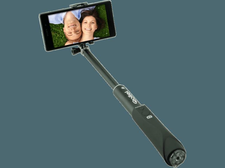 ROLLEI 21572 4 Life Einbein Selfiestick, Schwarz, (Ausziehbar bis 900 mm)