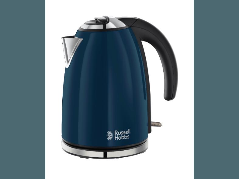 RUSSELL HOBBS 18947-70 Royal Blue Wasserkocher Blau (2200 Watt, 1.7 Liter)