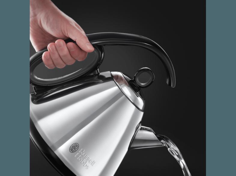 RUSSELL HOBBS 21280-56 Legacy Wasserkocher Edelstahl poliert/Schwarz (2400 Watt, 1.7 Liter)