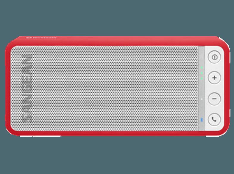 SANGEAN BluTab BTS-101 Bluetooth-Stereolautsprecher, rot Tragbarer Bluetooth-Stereolautsprecher Rot