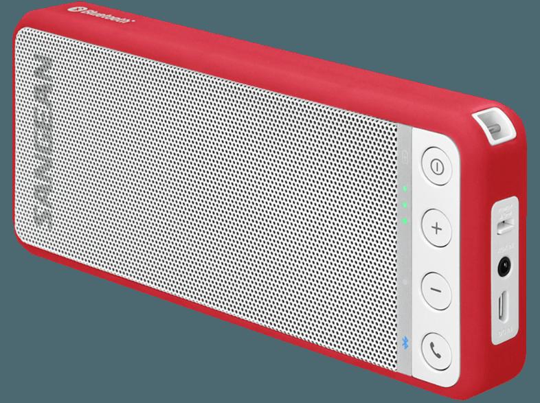 SANGEAN BluTab BTS-101 Bluetooth-Stereolautsprecher, rot Tragbarer Bluetooth-Stereolautsprecher Rot