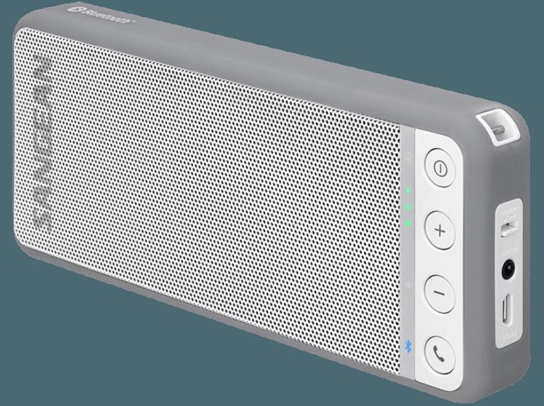 SANGEAN BluTab BTS-101 Bluetooth-Stereolautsprecher, weiß-grau Bluetooth Stereolautsprecher Weiß-grau, SANGEAN, BluTab, BTS-101, Bluetooth-Stereolautsprecher, weiß-grau, Bluetooth, Stereolautsprecher, Weiß-grau