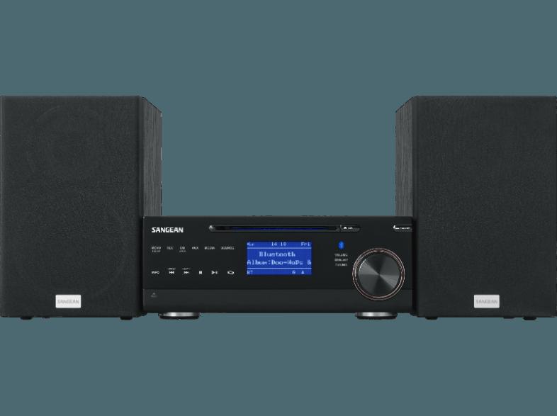 SANGEAN DMS-37BT Kompaktanlage (Bluetooth Docking,  CD, CD-R, CD-RW, USB, SD-Karte, USB, Schwarz), SANGEAN, DMS-37BT, Kompaktanlage, Bluetooth, Docking, CD, CD-R, CD-RW, USB, SD-Karte, USB, Schwarz,