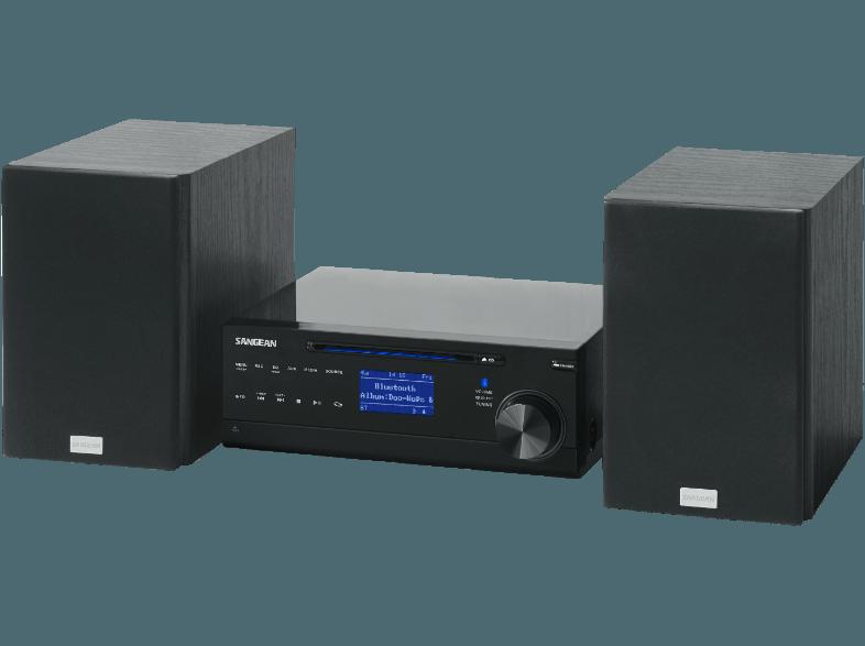 SANGEAN DMS-37BT Kompaktanlage (Bluetooth Docking,  CD, CD-R, CD-RW, USB, SD-Karte, USB, Schwarz)