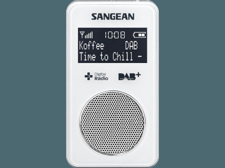 SANGEAN DPR-34  (PLL Tuner, UKW, DAB, DAB , Weiß)