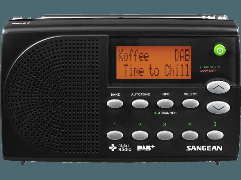 SANGEAN DPR-65 Radio (Digital, FM, DAB, DAB , Schwarz)