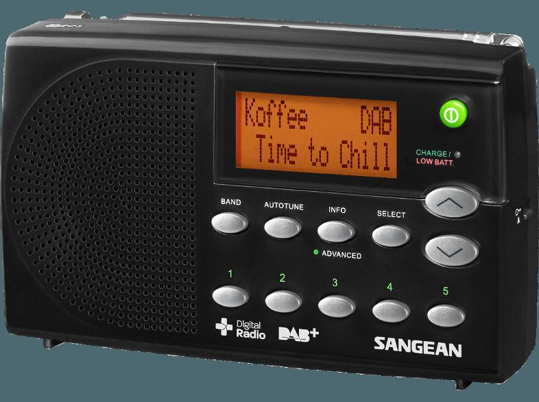 SANGEAN DPR-65 Radio (Digital, FM, DAB, DAB , Schwarz)
