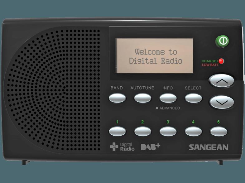 SANGEAN DPR-65 Radio (Digital, FM, DAB, DAB , Schwarz)