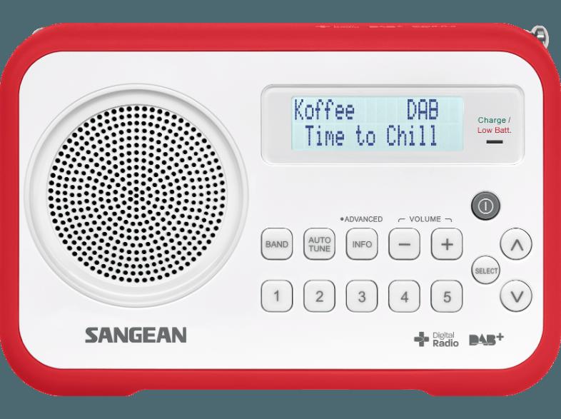 SANGEAN DPR-67  (FM Tuner, UKW, DAB, DAB , Rot/Weiß), SANGEAN, DPR-67, , FM, Tuner, UKW, DAB, DAB, Rot/Weiß,