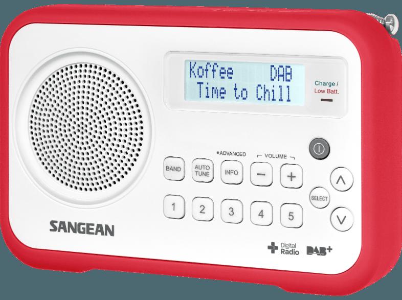 SANGEAN DPR-67  (FM Tuner, UKW, DAB, DAB , Rot/Weiß), SANGEAN, DPR-67, , FM, Tuner, UKW, DAB, DAB, Rot/Weiß,